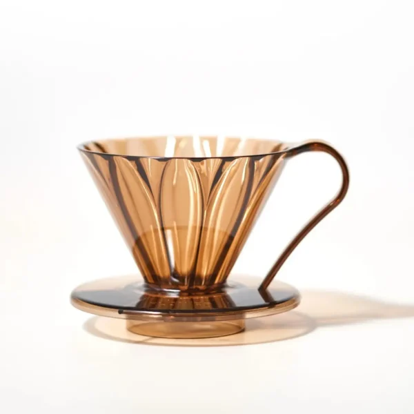 Cafec Flower Dripper Cup4 - KAHVERENGİ - Görsel 2