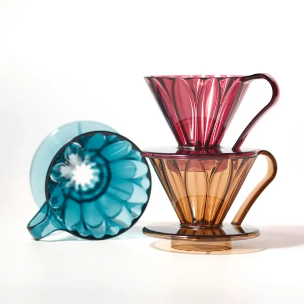 Cafec Flower Dripper Cup4 - KAHVERENGİ - Görsel 3