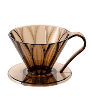 Cafec Flower Dripper Cup4 - KAHVERENGİ